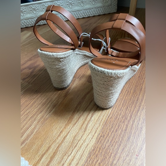 NWT A New Day Size 10 Women Brown Platform Wedges - Picture 3 of 4